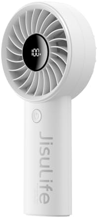 JISULIFE Handheld Portable Fan, 3600mAh Stronger and Longer-Lasting Battery