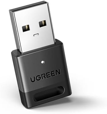 UGREEN USB Bluetooth 5.3 Adapter for PC, Plug & Play for Windows 11/10/8.1, Bluetooth Dongle Receiver for Keyboard/Mouse/Headphone/Speakers/Printer