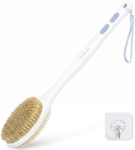 Bubbob Back Scrubber for Shower with Long Handle, Blue