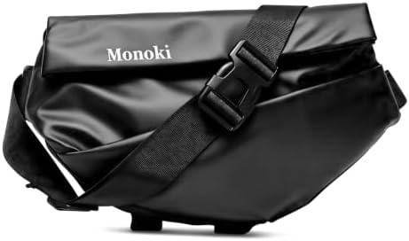 Monoki Sling Bag for Men Women, Waterproof Crossbody Backpack with Adjustable Strap,Large Capacity Casual Shoulder Bag for Daily, Travel, Hiking, Work