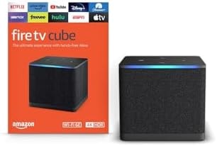 Amazon Fire TV Cube, with AI-powered Fire TV Search, Hands-free streaming device, find shows faster with Alexa+, Wi-Fi 6E, 4K Ultra HD
