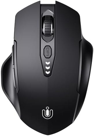Uineer Bluetooth Mouse, Tri-Mode Wireless, Rechargeable, 3-Device Switch