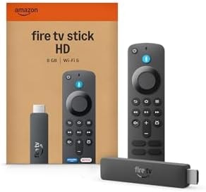 Amazon Fire TV Stick HD (newest model), free & live TV, Alexa Voice Remote, powered by the TV, effortless setup, find shows faster with Alexa+