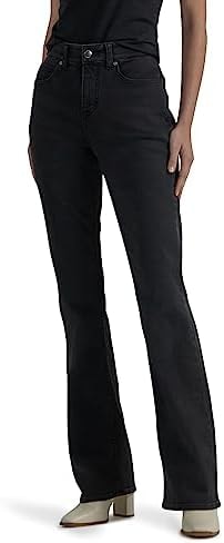 Lee Women's Ultra Lux Comfort with Flex Motion Bootcut Jean Midnight Bloom 8 Short