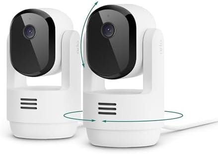 Arlo Essential Indoor Pan Tilt Zoom Security Camera 2K Wired - 2-Cam