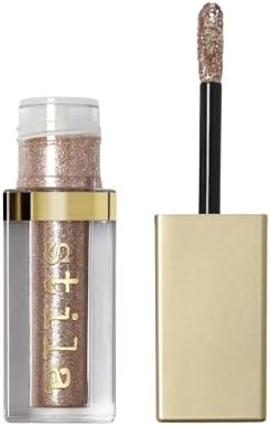 Stila Magnificent Metals Glitter and Glow Liquid Eye Shadow Long Lasting Sparkle, Quick-Drying Eye Makeup Lightweight Water Base Kitten Karma