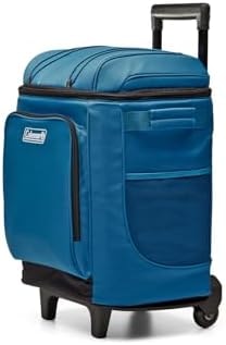 Coleman 42-Can Soft Rolling Cooler with Wheels, Leak-Proof Portable Insulated Chiller with 12+ Hour Ice Retention, Made with Recycled Materials