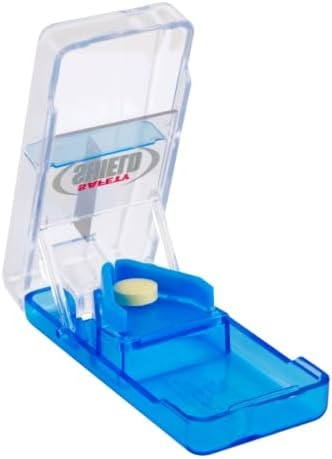 Ezy Dose Pill Cutter, Safety Shield, Stainless Steel Blade, Color May Vary