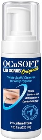 OCuSOFT Lid Scrub Original Foaming Eyelid Cleanser – 7.25 fl oz Foam Pump