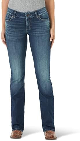 Retro Mae Mid Rise Stretch Boot Cut Jean, Vivianna, 7W x 36L