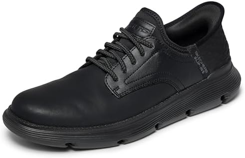 Skechers Men's Slip-ins Garza - Gervin Casual Slip-On Shoes, Black/Black, 7
