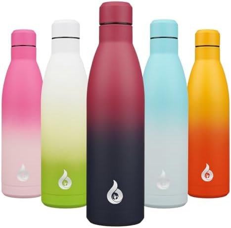 BJPKPK 25 oz Insulated Stainless Steel Water Bottle, Metal Sports Flask
