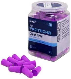 Flents Protechs Quiet Time Foam Ear Plugs, NRR 33, 50 Pair, Purple