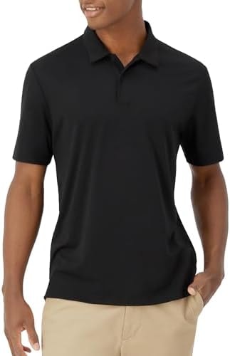 Hanes Men's Moves Performance Polo, Short Sleeve Polo Shirt for Men, Moisture-Wicking