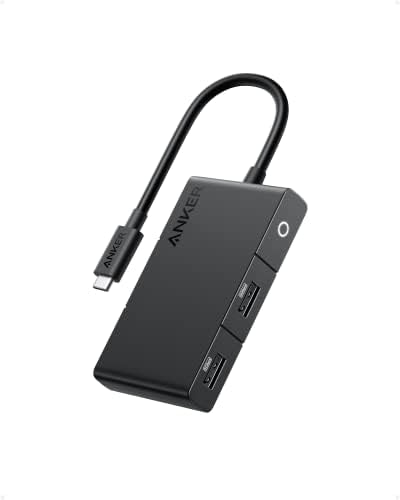 Anker USB C Hub, 332 USB-C Hub (5-in-1, 4K HDMI) with 100W Power Delivery, 4K@30Hz HDMI Display, 5Gbps USB-C&A Data Ports for MacBook, iPad, Lenovo, Dell, HP Laptops, and More (Black)