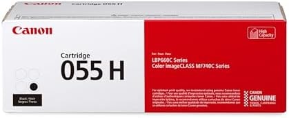 Canon Genuine 055 Black Toner Cartridge High Capacity Compatible with LBP664Cdw, MF741Cdw, MF743Cdw, MF745Cdw, MF746Cdw