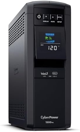 CyberPower CP1500PFCLCD PFC Sinewave UPS Battery Backup and Surge Protector