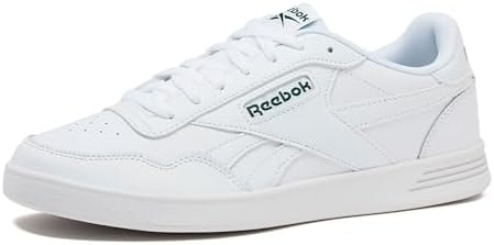 Reebok Court Advance Sneakers for Men - Casual Tennis Mens Shoes Size 6 to 15, White or Black, FFP- Footwear White/Footwear White/Clover Green, 4