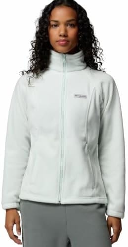 Columbia Women's Plus Benton Springs Full Zip Fleece Jacket, Tea Light, 3X