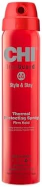 CHI 44 Iron Guard Style & Stay Firm Hold Protecting Spray, Heat Protectant & Hairspray For A Long-Lasting Hold, Sulfate & Paraben-Free, 2.6 Oz