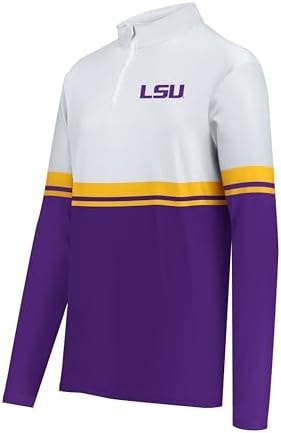 Holloway LSU Tigers Men's Cotton-Touch™ Poly Quarter Zip, Small Multi