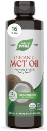 Nature's Way Organic MCT Oil, Brain and Body Fuel*, Keto & Paleo, 16 Fl Oz