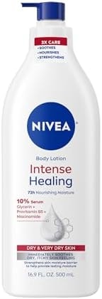 NIVEA Intense Healing Body Lotion, 72-Hour Moisturizing Lotion,16.9 FL OZ