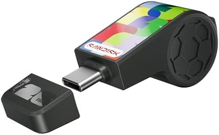 SANDISK 128GB USB-C Flash Drive, FIFA World Cup 2026 Edition - Up to 300MB/s Transfer speeds, USB 3.2 Gen 1, USB Type-C - Black, with Custom Lanyard & Sticker - SDCZIA-128G-G46