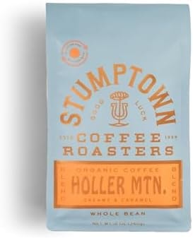 Stumptown Coffee Roasters, Medium Roast Organic Whole Bean Coffee, 100% Arabica Coffee - Holler Mountain 12 Ounce Bag with Flavor Notes of Citrus Zest, Caramel and Hazelnut