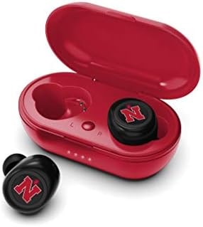 NCAA Nebraska Cornhuskers True Wireless Earbuds, Team Color