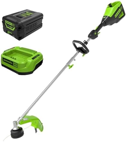 Greenworks 60V 16 in Cordless String Trimmer, 4.0 Ah Battery