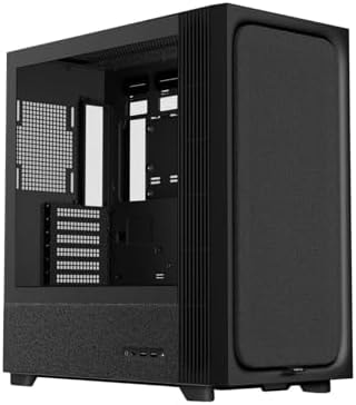 TRYX FLOVA ATX PC Case Black Breathable Fabric-Crafted with Cross-Flow Fan