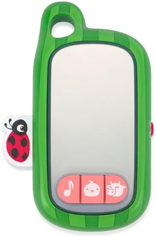 Skip Hop x CoComelon Selfie Phone Baby Toy for Interactive Pretend Play with Mirrored Front Surface, 4 Farm-Themed Songs, 3 Farm Animal Sound Effects and 3 Light-Up Images, Age 6m+