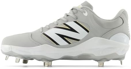 New Balance Men's Fresh Foam X 3000 V7 Baseball Shoe, Raincloud/White, 5 W
