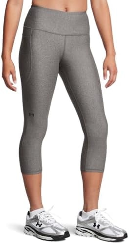 Under Armour Women's Tech High Rise Capri Leggings, 020 Gray, XSS