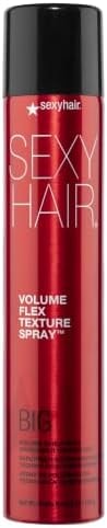 SexyHair Big Volume Flex Texture Spray with Microfiber Technology, 5.8 oz, Builds Flexible Fullness, Provides Volume Up to 2x