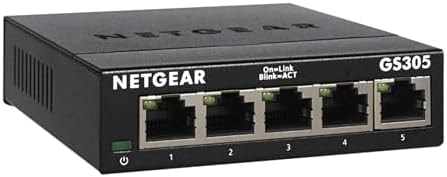 NETGEAR 5-Port Gigabit Ethernet Unmanaged Network Switch (GS305)