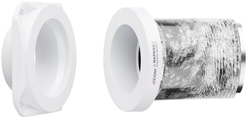 Magnetic Dryer Vent Coupling SDV180 Magnetic Dryer Vent Connector Kit White