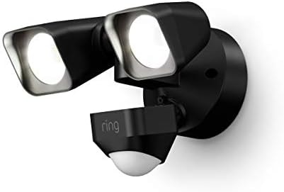 Ring Floodlight Wired — Motion-activated floodlight, bright LEDs, works with Amazon Sidewalk, Black