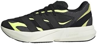 adidas Mens Lightstride Sportswear, Black/Black/Yellow, 12