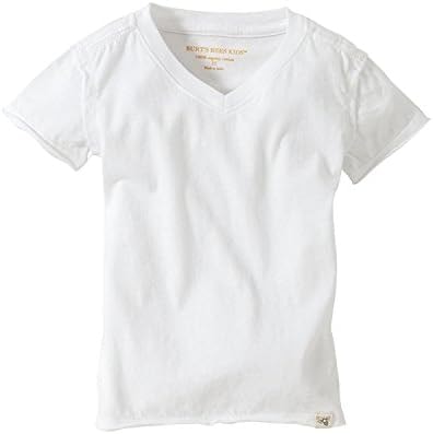 Burt's Bees Baby baby boys T-shirt, Short Sleeve V-neck Crewneck Tees, 100% Organic Cotton infant and toddler t shirts, Cloud, 0-3 Months US