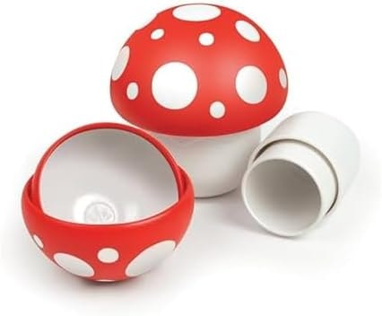 Genuine Fred Nesting Mushroom Measuring Cups, Set of Fun and Functional Kitchen Measuring Tools, Space-Saving Design with Unique Mushroom Shape