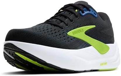Brooks Men’s Ghost Max 3 Neutral Running & Walking Shoe - Black/Navy/Acid Lime - 10.5 Medium