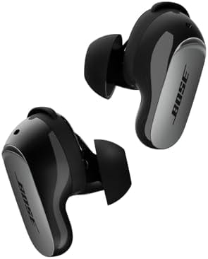 Bose QuietComfort Ultra Earbuds (2nd Gen) - Wireless Noise Cancelling Earbuds with Mic, Immersive Audio, USB-C Charging, Up to 6 Hours Battery, IPX4 Rating, Black