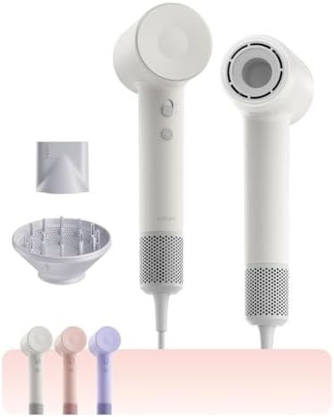 Laifen SE 2 Diffuser Hair Dryer for Women, 21.5m/s Air Speed, Matte White