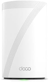 TP-Link Deco 7 Pro BE14000 Tri-Band Wi-Fi 7 Whole Home Mesh System | 8-Stream 14 Gbps | 10G WAN/LAN Port | Up to 8100 Sq.ft, 200 Devices Capacity | 320 MHz, HomeShield, AI-Roaming | BE67 1-Pack Router