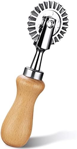 Fusiontec Pastry Wheel Cutter - Pasta Cutter Wheel - Ravioli Crimper Cutter Wheel for Home and Kitchen Use, 1.3inch
