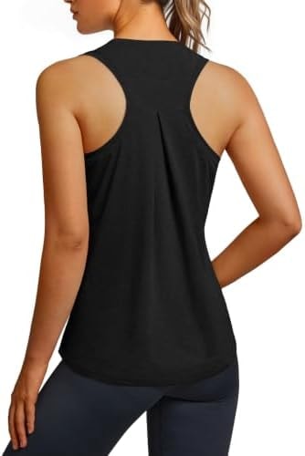3rd hill Women's Racerback Tank Tops Loose Fit Workout Shirts For Running
