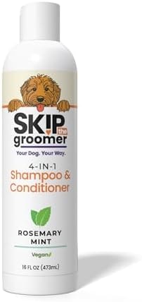 Dog Shampoo & Conditioner for All Breeds – Goldendoodles, Poodles & Doodles – 4-in-1 Reset for Bath Days – Deep Clean, Condition, Detangle & Moisturize Curly Coats – 16 oz