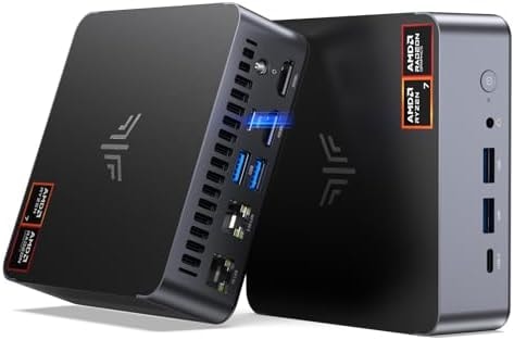 KAMRUI AM21 Mini Gaming PC Windows 11 Pro AMD Ryzen 7 8745HS (Up to 4.9GHz)